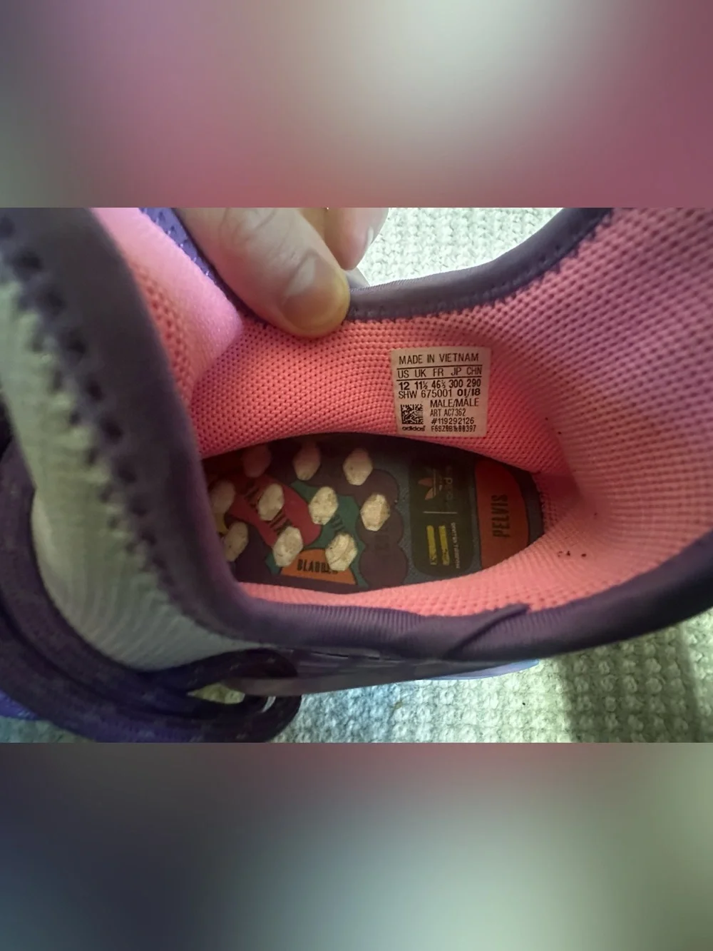 Adidas x Pharrell Human Race Pink Gradient Sneakers - Holi Festivals